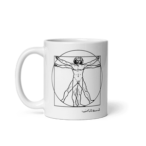 Leonardo Da Vinci Vitruvian Man Sketch Mug - 11oz (325mL) - Mug