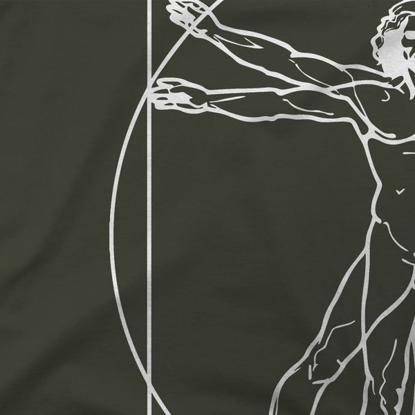 Leonardo Da Vinci Vitruvian Man Sketch T-Shirt - T-Shirt