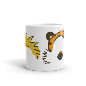 Calvin and Hobbes Faces Contour Mug - [variant_title] by Art-O-Rama
