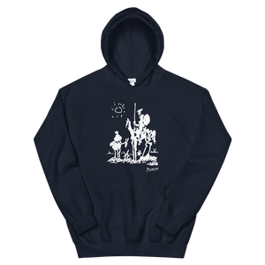 Pablo Picasso Don Quixote of La Mancha 1955 Artwork Unisex Hoodie - Navy / S by Art-O-Rama