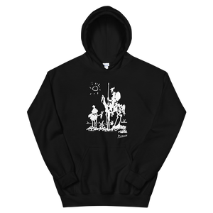 Pablo Picasso Don Quixote of La Mancha 1955 Artwork Unisex Hoodie - Black / S by Art-O-Rama