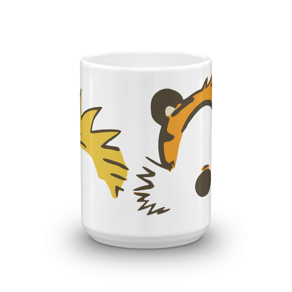 Calvin and Hobbes Faces Contour Mug - [variant_title] by Art-O-Rama
