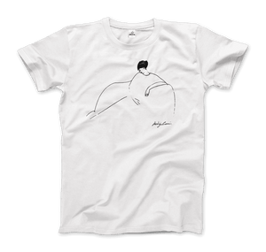Modigliani - Anna Akhmatova Sketch Artwork T-Shirt - Men / White / Small - T-Shirt