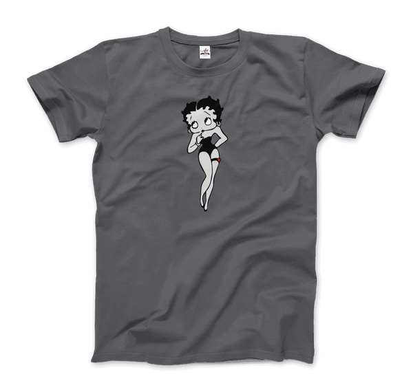 Mrs.Boop Vintage Design T-Shirt - Men / Charcoal / Small - T-Shirt