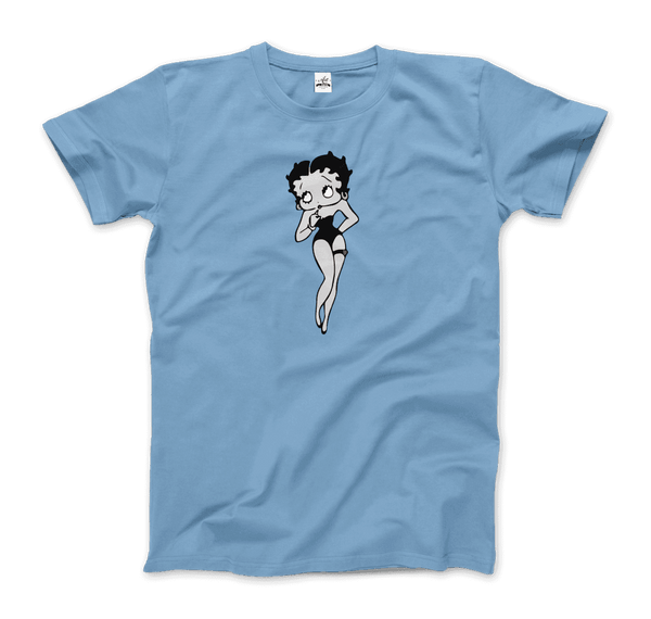 Mrs.Boop Vintage Design T-Shirt - Men / Light Blue / Small - T-Shirt
