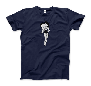 Mrs.Boop Vintage Design T-Shirt - Men / Navy / Small - T-Shirt