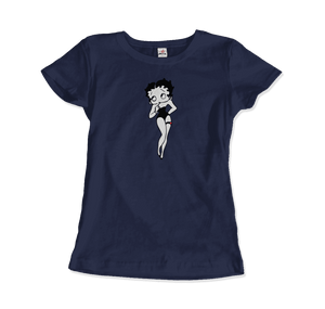 Mrs.Boop Vintage Design T-Shirt - Women / Navy / Small - T-Shirt