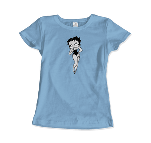 Mrs.Boop Vintage Design T-Shirt - Women / Light Blue / Small - T-Shirt