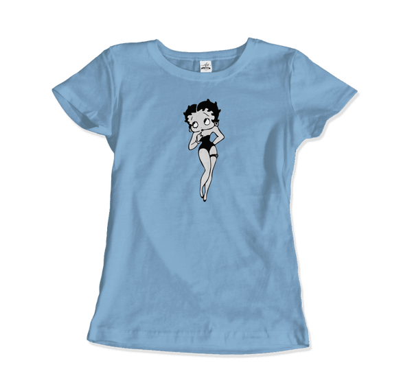 Mrs.Boop Vintage Design T-Shirt - Women / Light Blue / Small - T-Shirt