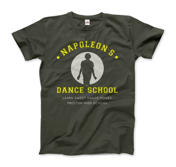 Napoleon Dance School from Napoleon Dinamyte Movie T-Shirt - Men / City Green / Small by Art-O-Rama