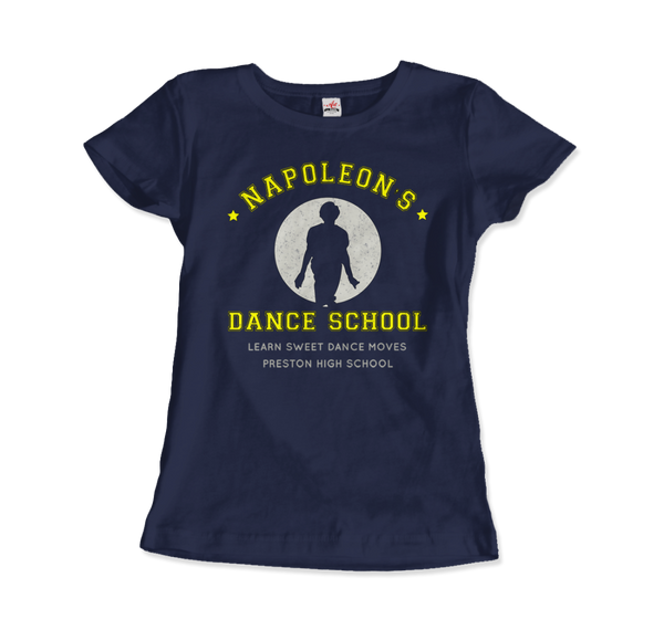 Napoleon Dance School from Napoleon Dinamyte Movie T-Shirt - Women / Navy / Small by Art-O-Rama