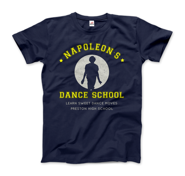 Napoleon Dance School from Napoleon Dinamyte Movie T-Shirt - Men / Navy / Small by Art-O-Rama