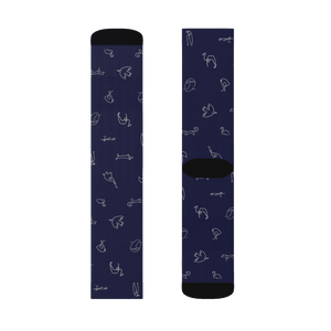 Pablo Picasso Animals Pattern Artwork Socks - Medium - Socks