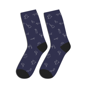 Pablo Picasso Animals Pattern Artwork Socks - Socks