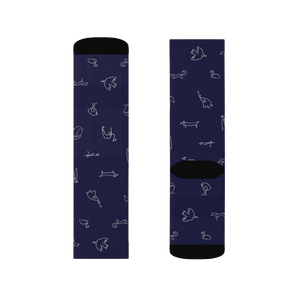 Pablo Picasso Animals Pattern Artwork Socks - Small - Socks