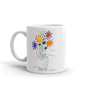 Pablo Picasso Bouquet of Peace 1958 Artwork Mug - 11oz (325mL) by Art-O-Rama