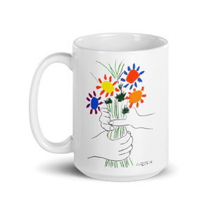 Pablo Picasso Bouquet of Peace 1958 Artwork Mug - 15oz (444mL) by Art-O-Rama
