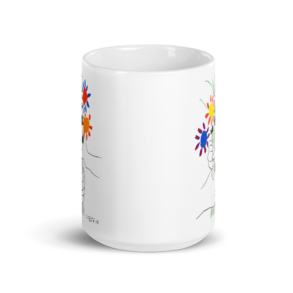 Pablo Picasso Bouquet of Peace 1958 Artwork Mug - [variant_title] by Art-O-Rama
