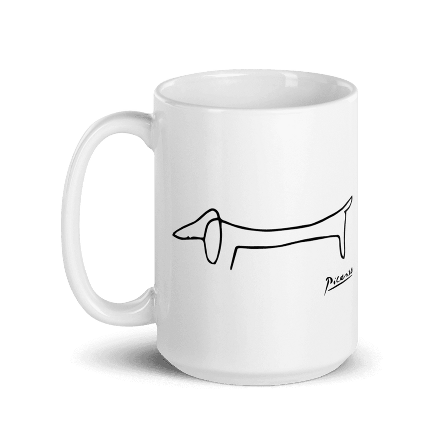 Art-O-Rama Shop - Pablo Picasso Dachshund Dog (Lump) Artwork Mug