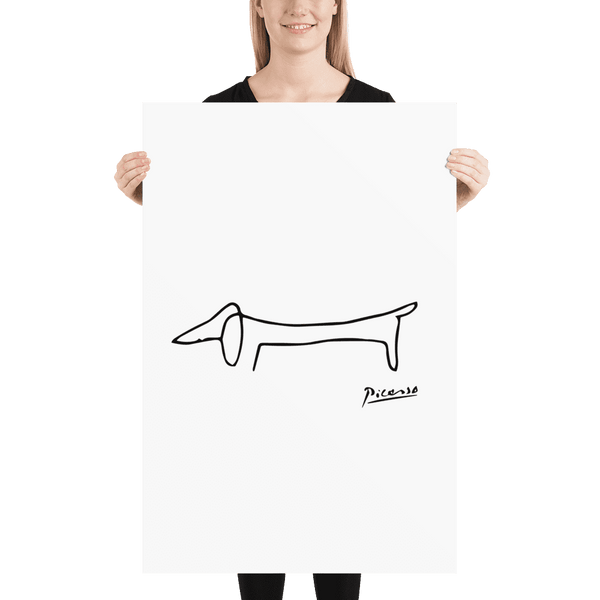 Pablo Picasso Dachshund Dog (Lump) Artwork Poster - Poster