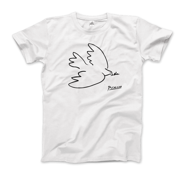 Pablo Picasso Dove Of Peace 1949 Artwork T-Shirt - Men / White / Small by Art-O-Rama