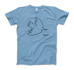 Pablo Picasso Dove Of Peace 1949 Artwork T-Shirt - Men (Unisex) / Light Blue / S - T-Shirt