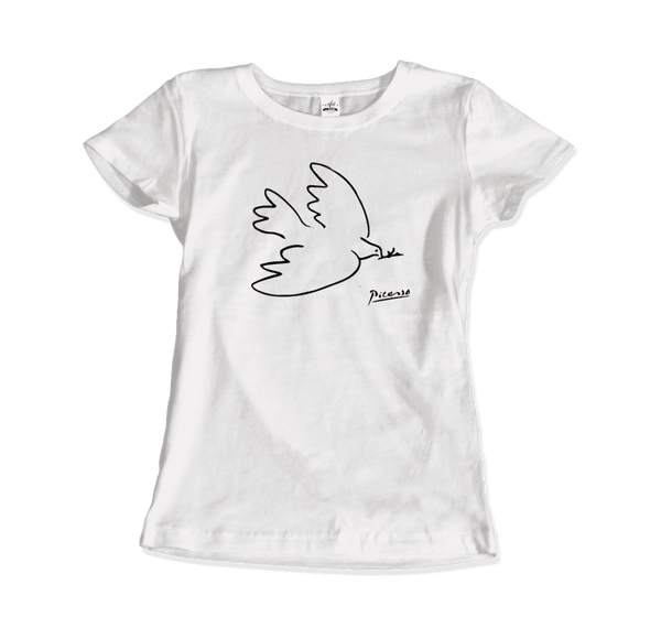 Pablo Picasso Dove Of Peace 1949 Artwork T-Shirt - Women / White / Small by Art-O-Rama