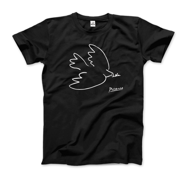 Pablo Picasso Dove Of Peace 1949 Artwork T-Shirt - Men / Black / Small by Art-O-Rama
