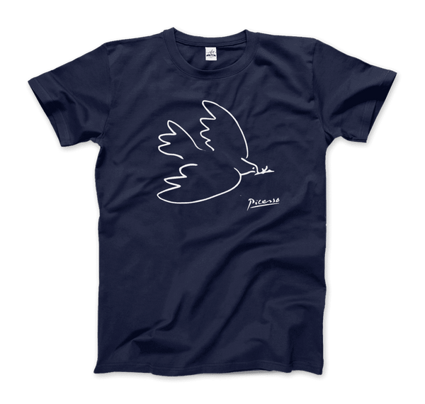 Pablo Picasso Dove Of Peace 1949 Artwork T-Shirt - Men / Navy / Small by Art-O-Rama