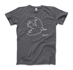 Pablo Picasso Dove Of Peace 1949 Artwork T-Shirt - Men (Unisex) / Charcoal / S - T-Shirt