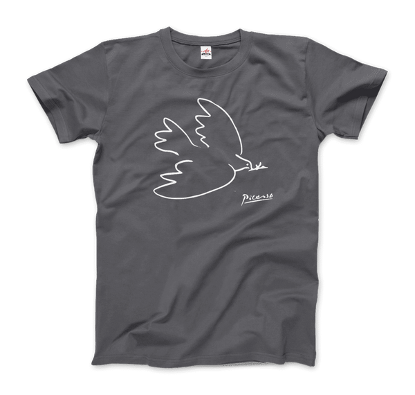 Pablo Picasso Dove Of Peace 1949 Artwork T-Shirt - Men / Charcoal / Small by Art-O-Rama