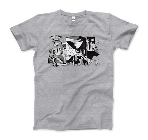 Pablo Picasso Guernica 1937 Artwork Reproduction T-Shirt - Men (Unisex) / Heather Grey / S - T-Shirt