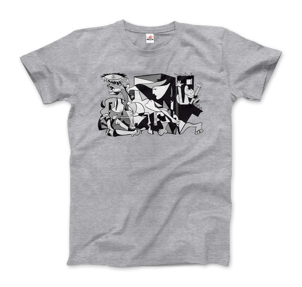 Pablo Picasso Guernica 1937 Artwork Reproduction T-Shirt - Men / Heather Grey / Small by Art-O-Rama