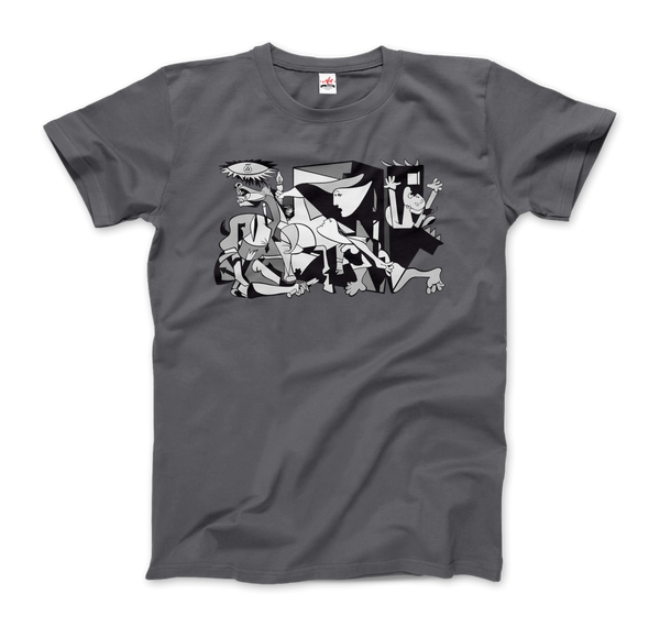 Pablo Picasso Guernica 1937 Artwork Reproduction T-Shirt - Men / Charcoal / Small by Art-O-Rama