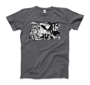 Pablo Picasso Guernica 1937 Artwork Reproduction T-Shirt - Men (Unisex) / Charcoal / S - T-Shirt