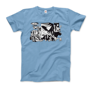 Pablo Picasso Guernica 1937 Artwork Reproduction T-Shirt - Men (Unisex) / Light Blue / S - T-Shirt