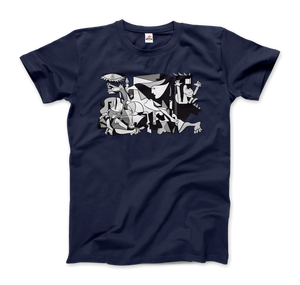 Pablo Picasso Guernica 1937 Artwork Reproduction T-Shirt - Men (Unisex) / Navy / S - T-Shirt