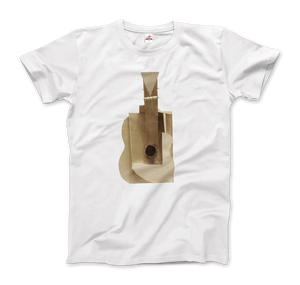 Pablo Picasso Guitar Sculpture 1912 Artwork T-Shirt - Men / White / Small by Art-O-Rama