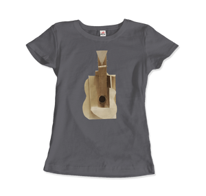 Pablo Picasso Guitar Sculpture 1912 Artwork T-Shirt - Women / Charcoal / Small by Art-O-Rama
