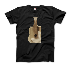 Pablo Picasso Guitar Sculpture 1912 Artwork T-Shirt - Men / Black / Small by Art-O-Rama