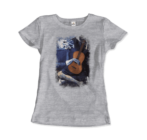 Pablo Picasso - The Old Guitarist Artwork T-Shirt - Women / Heather Grey / Small - T-Shirt
