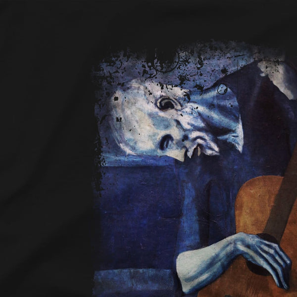 Pablo Picasso - The Old Guitarist Artwork T-Shirt - T-Shirt