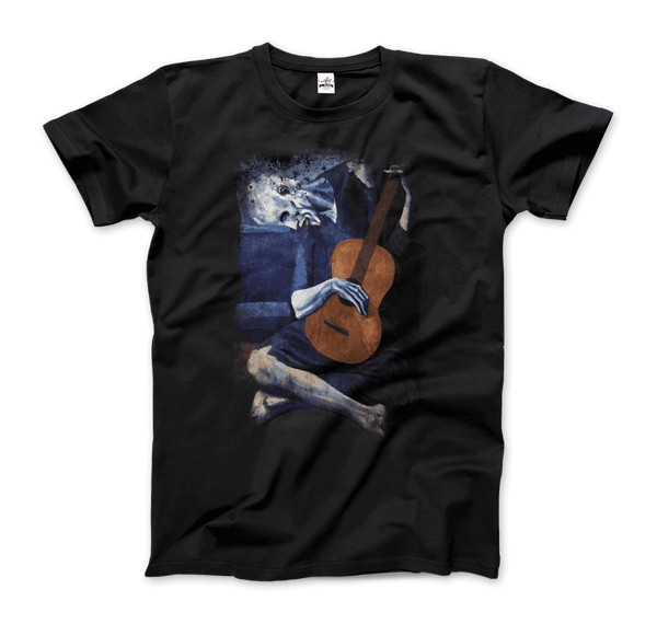 Pablo Picasso - The Old Guitarist Artwork T-Shirt - Men / Black / Small - T-Shirt
