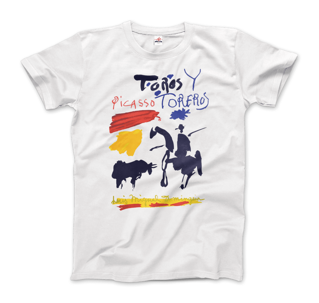 Men tshirt Toros Y Toreros (Bulls and Bullfighters) Artwork By