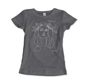 Pablo Picasso War And Peace 1952 Artwork T-Shirt - Women (Fitted) / Charcoal / S - T-Shirt