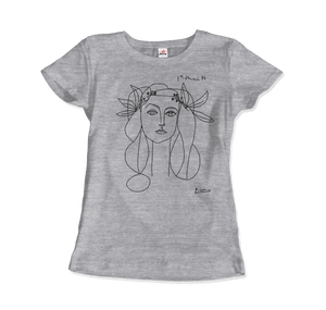 Pablo Picasso War And Peace 1952 Artwork T-Shirt - Women (Fitted) / Heather Grey / S - T-Shirt