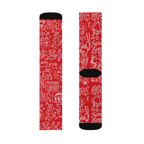 Pattern Panel Icon Series Street Art Socks - Medium - Socks