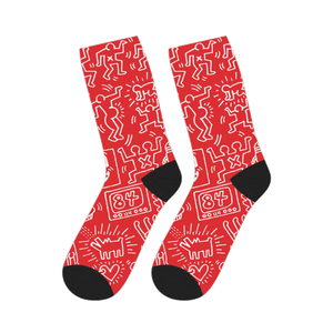 Pattern Panel Icon Series Street Art Socks - Socks