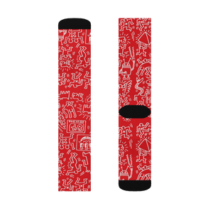 Pattern Panel Icon Series Street Art Socks - Large - Socks