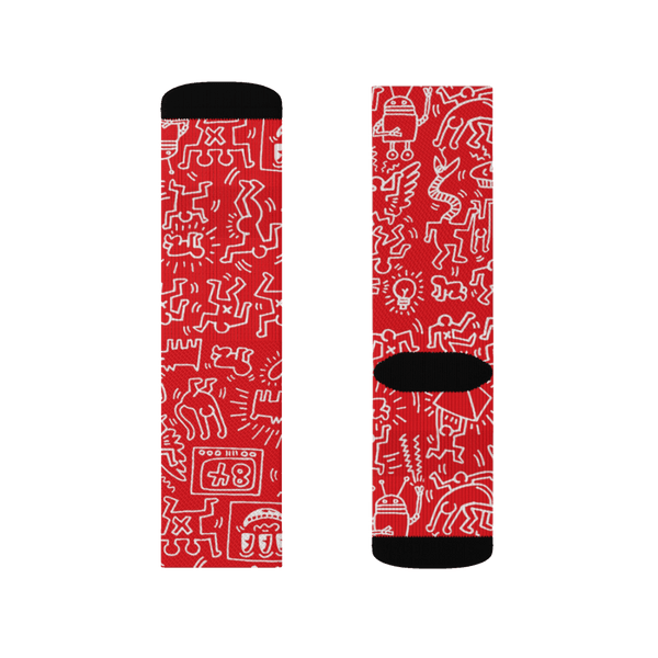 Pattern Panel Icon Series Street Art Socks - Small - Socks